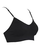 Black Seamless Sports Bra Adjustable Strap Included Bra Cups