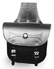 WHITE & BLACK IRON CROSS LG ST LUGGAGE 13X10X7 - ACE LEATHER PRODUCTS -