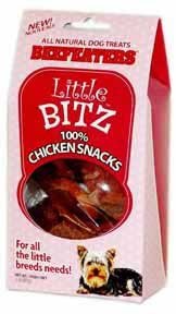More image Little Bitz Chicken Meat Round Chips 3oz (Catalog Category: Dog / Dog Treats)