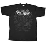 PATRON AGAVE DRIP Fine Black Licensed Tee