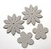 CHIPBRD DIECUT FLOWER 4PK SETH