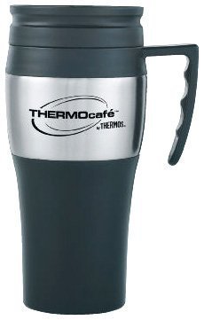Thermos Thermocafe 2010 Steel Travel Mug, 0.4 Litre