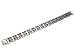 Wide Profile Men's Surgical Steel Matte Finish Bracelet with Carbon Fiber Highlights