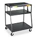 2 Tier Utility Metal Cart in Black Color 31efmLwH2zL. SL75 2 Tier Utility Metal Cart in Black Color