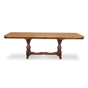 Madison Park Double Pedestal Dining Table With Butterfly Leaves Extension In Cinnamon/espresso