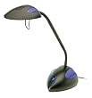Helix Halogen Desk Lamp, Black/Blue, 35 Watt