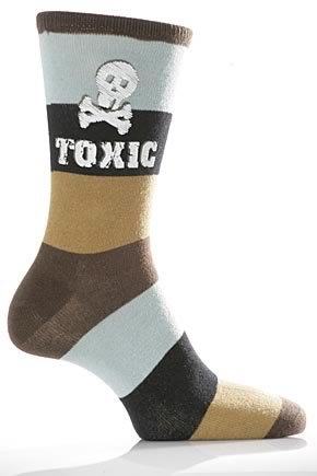 SockShop Dare to Wear - Toxic - 7-11 Mens - Brown