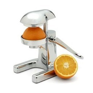 Metrokane Mighty OJ - Manual Citrus Juicer - Chrome Juice Press Metrokane Mighty OJ - Manual Citrus Juicer - Chrome Juice Press
