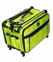 Lime Green Medium Mascot Tutto Machine on Wheels Sewing Carrier Case