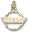 Chevy Corvette C4 Logo 7/16" Charm/Pendant -14K/10K, Stainless Steel or Gold Plated