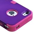 Armor Impact Defender Hybrid Double Case for Iphone 4 & 4s - Grape Pink - In Package