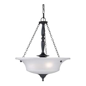 Thomas Lighting Winston Painted Bronze Bowl Pendant from Thomas Lighting