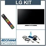 LG 47LE8500 47 inch Class INFINIA 1080p Full HD Slim LED LCD TV, with Accessory Kit (2 HDMI Cables, 1 RGB Cable, 1 Audio Cable, Plasma / LCD Clean Kit, Monster 6 Outlet Surge Protection)