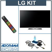 lg led tv:LG 47LE8500 47 inch Class INFINIA 1080p Full HD Slim LED LCD TV, with Accessory Kit (2 HDMI Cables, 1 RGB Cable, 1 Audio Cable, Plasma / LCD Clean Kit, Monster 6 Outlet Surge Protection) Images