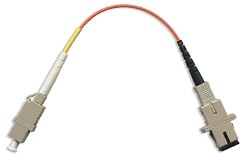 1FT LC Female SC Female Simplex Multimode 50/125 Fiber Optic Adapter Cable