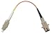 1FT LC Female SC Female Simplex Multimode 50/125 Fiber Optic Adapter Cable