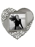 Victoria Heart Frame - Pewter (3x3