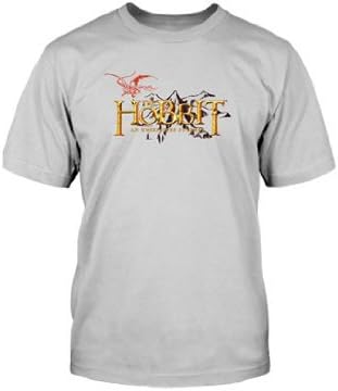 The Hobbit Mountain Logo T-Shirt Silver Medium