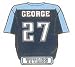 Tennessee Titans Eddie George Player Jersey Pin