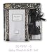 SwaddleDesigns Swaddle Designs Baby Gift Set with Swaddling Blanket,Baby Lovie and Set of Burpies in Clear Plastic Box- Cheetah Print
