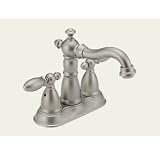 Delta 2555-NNLHP Victorian Bathroom Faucet, Nickel