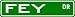 FEY Street Sign ~ Family Lastname Sign ~ Gameroom, Basement, Garage Sign