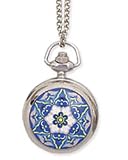 Search : Blue Moroccan Design Pendant Watch Necklace