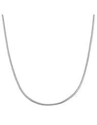 Sterling Silver Round Snake Chain (1.2mm, 18 inch)