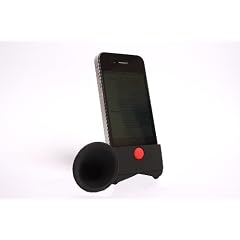 BIGtec iPhone Horn Verst�rker Klangverst�rker iPhone Stand Speaker Verst�rker schwarz aus Silikon -witzig und immer dabei - f�r iPhone 4 und 4S