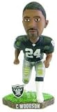 Oakland Raiders Charles Woodson Game Worn Forever Collectible Bobble Head