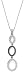 Sterling/B&W Diamond Ovals Necklace .30 TW SW-352