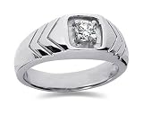 0.35 CTW Men's Diamond Ring in Platinum