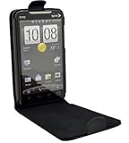 Sprint HTC EVO 4G Black Leather Flip Case Folio Folding