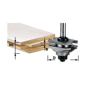 Festool 490643 Cutter rev. Stile and Rail Router Bit