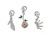 Disney Ladies Sliver Plated 3 Pieces Charm Set