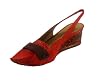 Jessica Bennett Honshu Woven Orange Wedge