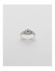 Marcasite Toe Ring In 92.5 Sterling Silver