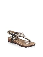 Pembe Potin Sandalias planas (Negro)