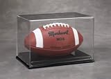 Full Size Football Display with a Black Vacuumed Formed Base