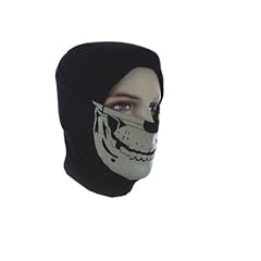 Biker Motorrad Kart Halloween Helloween Maske Sturmhaube Sturmmaske Balaclava Totenkopf Karneval Ski