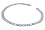 .925 Sterling Silver 4mm Cuban Link Unisex 8" Bracelet With Lobster Clasp