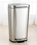 OXO Rectangular Steel Trash Can, 10 Gallon