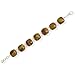 Sterling Silver Faceted Tiger's Eye Bracelet