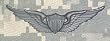 Aviator - Metal Insignia - Black - Full Size