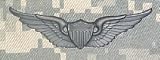 Aviator - Metal Insignia - Black - Full Size