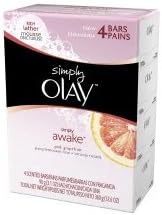 Olay Simply Awake Pink Grapefruit 4 Bars 3.1 Oz Ea Rich Lather Invigorating Cleanse New