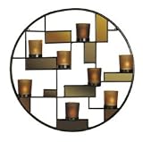 Elements Round Metal Tile Sconce