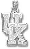Kentucky Wildcats Solid Sterling Silver ''UK'' Pendant