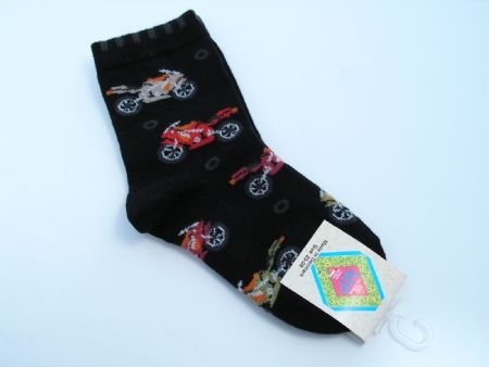 Buy MP Motorbikes Black Cotton Socks