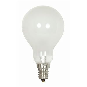 40 Watt A15 Incandescent Light Bulb Intermediate Base (E17 Base) Frosted Replacement... by 